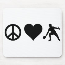 Peace Love Ping Pong Mousepads