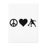 Peace Love Ping Pong Post Cards