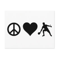 Peace Love Ping Pong Postcards