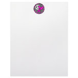 peace love pink awareness ribbon personalized letterhead