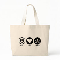 Peace Love Pirates bags