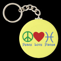 Peace Love Pisces Products keychains