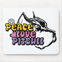 Peace Love Pitbull, Anti BSL Mousepad