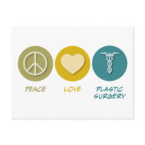 Peace Love Plastic Surgery postcards