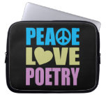 Peace Love Poetry Computer Sleeves