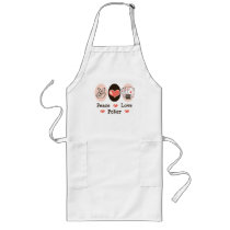 Peace Love Poker Apron