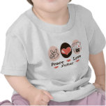 Peace Love Poker Baby T shirt