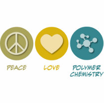 Peace Love Polymer Chemistry photo sculptures by 1000suns Peace Love Polymer Chemistry photo sculptures