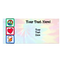 Peace, Love, Popcorn Custom Rack Cards