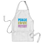 Peace Love Pottery Apron