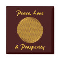 Peace, Love, & Prosperity magnets