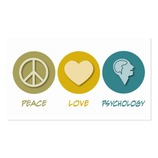 Peace Love Psychology Business Card (back side)