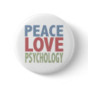 Peace Love Psychology buttons