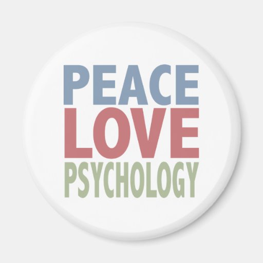 Peace Love Psychology Magnet