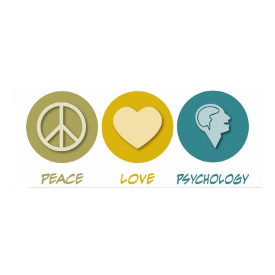 Peace Love Psychology Poster by 1000suns
