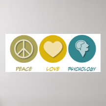 Peace Love Psychology Poster