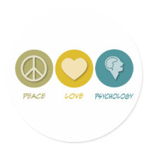 Peace Love Psychology Stickers