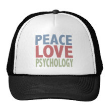 Peace Love Psychology Trucker Hat