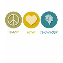 Peace Love Psychology t-shirts