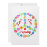 Peace Love Puppetry Personalized Announcement