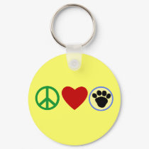 Peace Love Puppy Paws T shirts, Gifts keychains