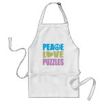 Peace Love Puzzles Aprons