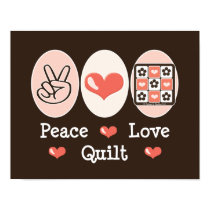 Peace Love Quilt Poster posters