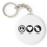 Peace Love Rabbit Keychain