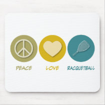Peace Love Racquetball mousepads