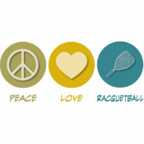 Peace Love Racquetball photo sculptures