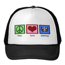 Peace Love Radiology Hats