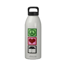 Peace Love Rain Drinking Bottle