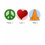 Peace Love Rally t-shirts