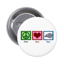 Peace Love Rats Pin
