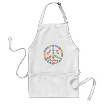 Peace Love Reading Aprons