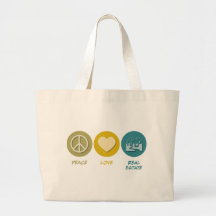 Peace Love Real Estate Canvas Bag