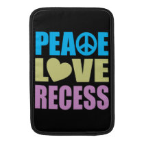 Peace Love Recess Macbook Air Sleeve