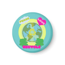 PEACE LOVE RECYCLE Magnet