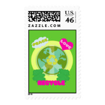 PEACE LOVE RECYCLE Postage postage by aikiri PEACE LOVE RECYCLE Postage postage