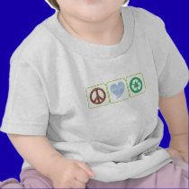 PEACE LOVE RECYCLE t-shirts