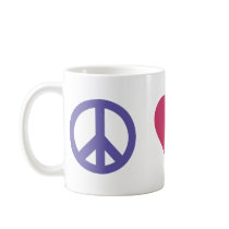 Peace, Love, Recycling Coffee Mug