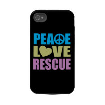 Peace Love Rescue Tough Iphone 4 Case