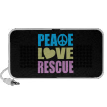 Peace Love Rescue Travelling Speakers