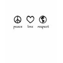 Peace Love Respect t-shirts
