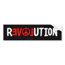 Peace Love Revolution Bumper Sticker bumper stickers