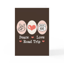 Peace Love Road Trip Route 66 Greeting Card