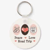 Peace Love Road Trip Route 66 Key Chain keychains by HobbyTeesGifts Peace Love Road Trip Route 66 Key Chain keychains
