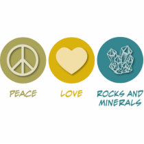 Peace Love Rocks and Minerals photo sculptures by 1000suns Peace Love Rocks and Minerals photo sculptures