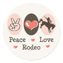 Peace Love Rodeo Stickers
