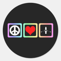 peace love rowing stickers